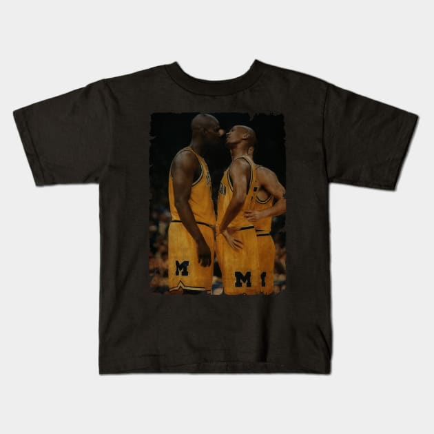 Jalen Rose Vintage Kids T-Shirt by Milu Milu